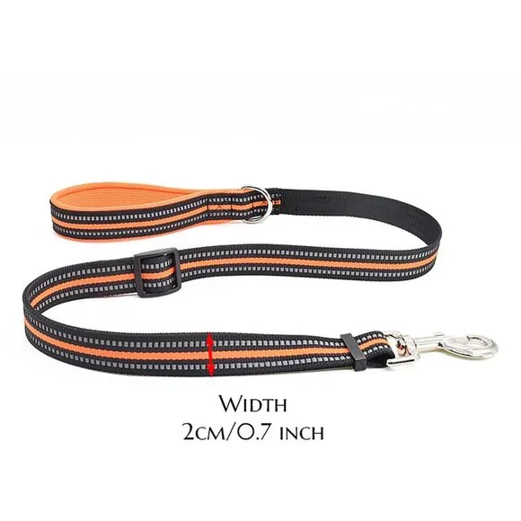 Orange Reflective Dog Harness and Leash Set - Picture 5 of 5